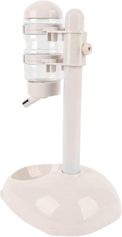 Pssopp Dog Standing Water Dispenser Feeder, Automatic Feeders Capacity Pet Standing Water Dispenser Feeder for Playful Pets Dog, 500ml Automatic Pet (Beige)