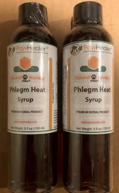 PawHealer Dog Cough Remedy - Hound Honey: Phlegm Heat - 2PAK - Loud - Honking Cough 5 fl oz ea Bottle…