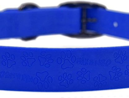 Max and Neo Waterproof NEO Collar - We Donate a Collar to a Dog Rescue for Every Collar Sold (Small, Blue)