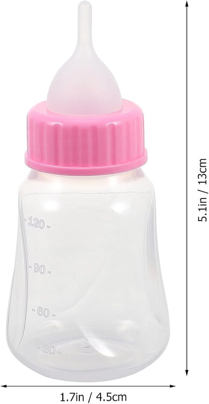 2Pcs Kitten Milk Bottle Leak Puppy Feeder Plastic Feeding Bottles for Newborn Cats and Small Animals Soft Safe Material Controls Intake Prevents Overfeeding Diarrhea