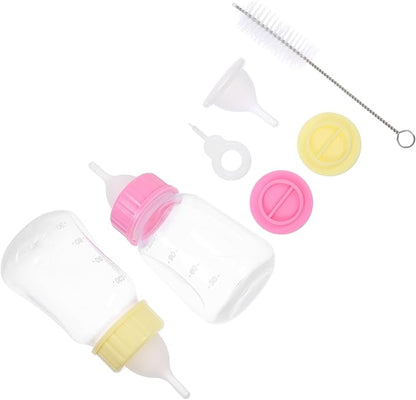 2pcs Kitten Milk Bottle Cat Nursing Bottles for Small Pets Puppy Feeder Safe Material Compact Portable