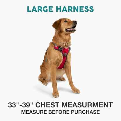 Embark Adventure Large Dog Harness – No-Pull, Reflective Trim, Military-Grade Nylon, Front Clip with Gel-Lined Handle