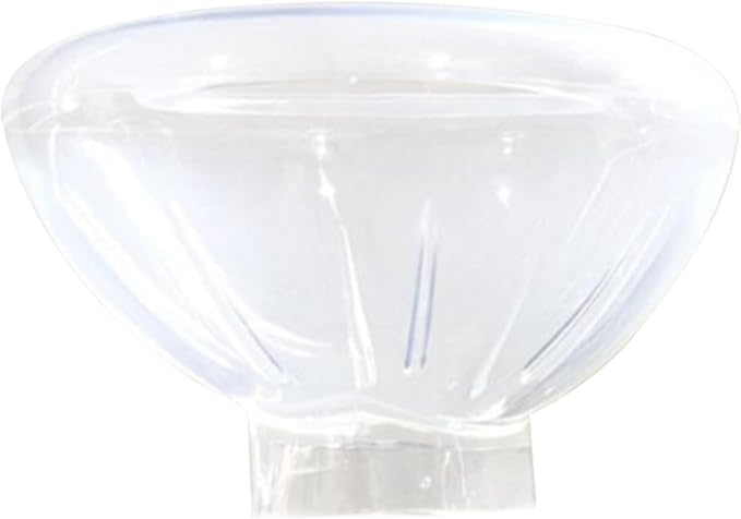 Pet Masque for Dogs Cats - Veterinary Inhalation | Adjustable Soft Transparent Chamber with Tube Connector, Animal Respiratory Health Care Tool 6.89x2.76x2.76 in