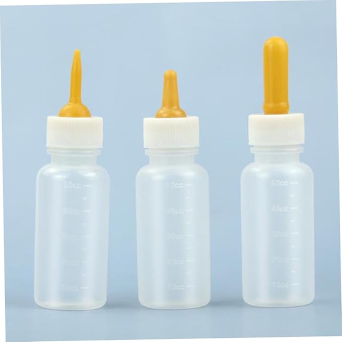 balacoo 3pcs Silicone Pet Bottle Kit Kitten Milk Bottle for Cats Dogs Small Nursing