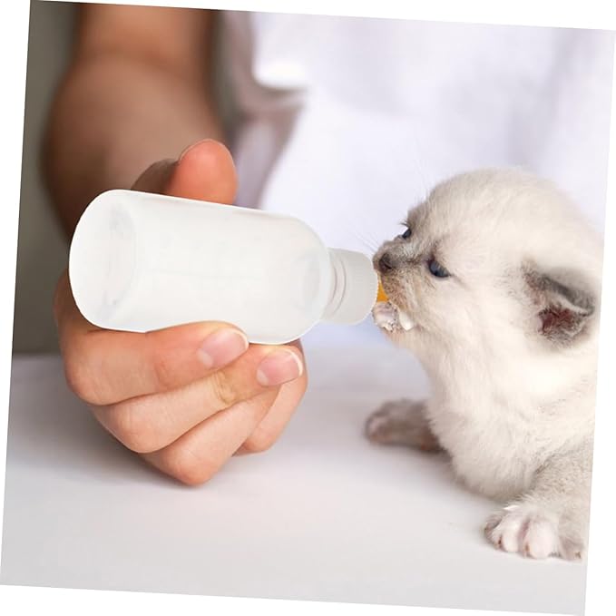 ibasenice 3pcs Dog Cat Feeder Bottle Silicone Milk Bottle for Kitten Puppy Nursing