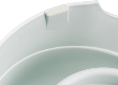 Ferplast Food or Water Dispenser for Dogs and Cats AZIMUT 1500 Pet Dispenser 1, 5 Liter Dry Food Feeder Water Feeder, Sturdy Plastic, Non-Slip Bottom, 16,5 x 25 x h 24,5 cm White