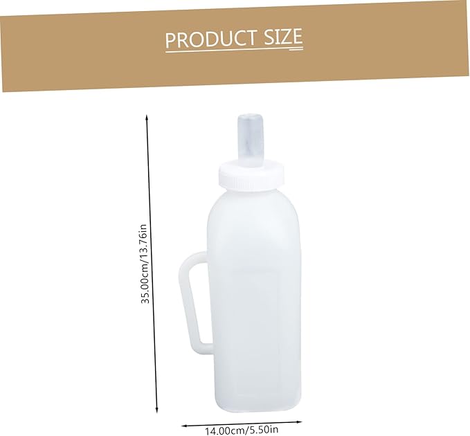 Levemolo 2pcs Durable Calf Feeding Milk Bottles Food-Grade Containers for Newborn Livestock Lightweight Portable Calf Nursing Bottle for Easy Outdoor Use