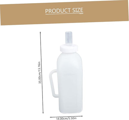 Levemolo 2pcs Durable Calf Feeding Milk Bottles Food-Grade Containers for Newborn Livestock Lightweight Portable Calf Nursing Bottle for Easy Outdoor Use