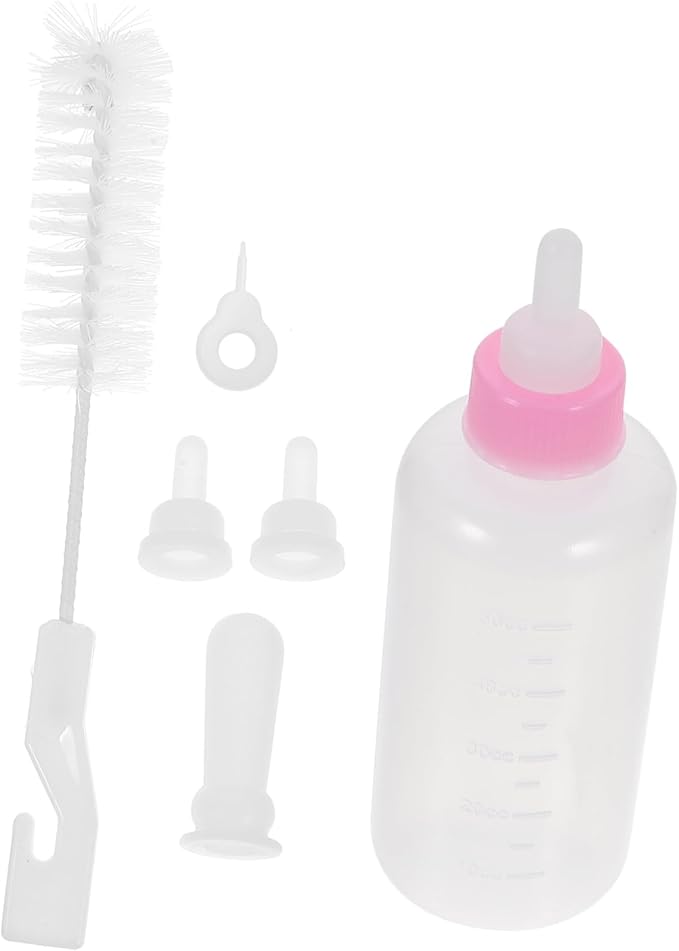 Abaodam Pet Bottle Puppy Feeder Dog Cat Milk Feeding Bottle Reusable Nursing for Small Pet Supply