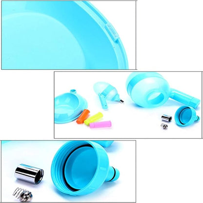 Dog Bowls Cat Bowls Pet Automatic Feeder Pet Drinker Waterer Adjustable Detachable Dog Automatic Drinkers Orange