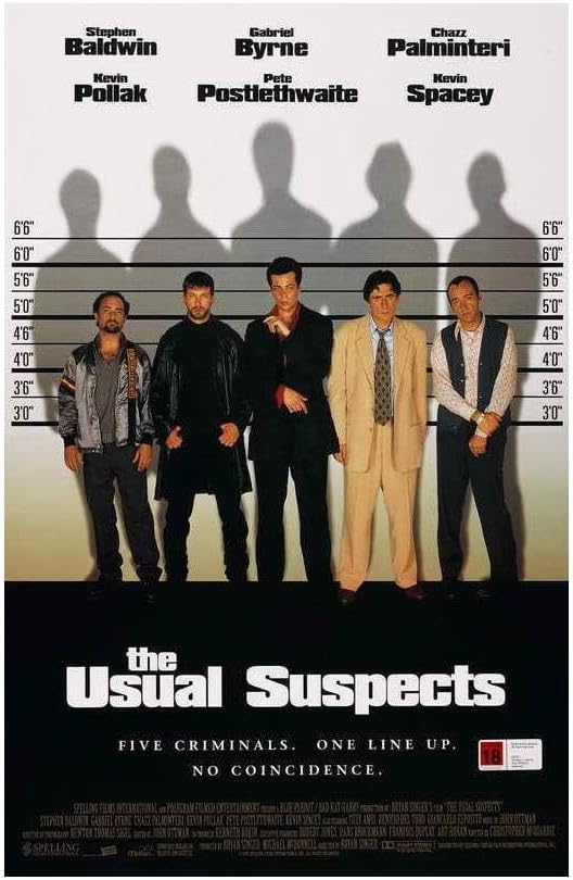 The Usual Suspects Movie Kevin Spacey Gabriel Byrne 18x24 Poster