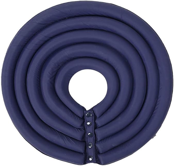 Dog Cone Collar, Inflatable Dog Neck Donut Collar Alternative After Surgery, Soft Protective Recovery Cone for Small Medium Large Dogs and Cats Puppies - Alternative Collar (Dark Blue,XXL)