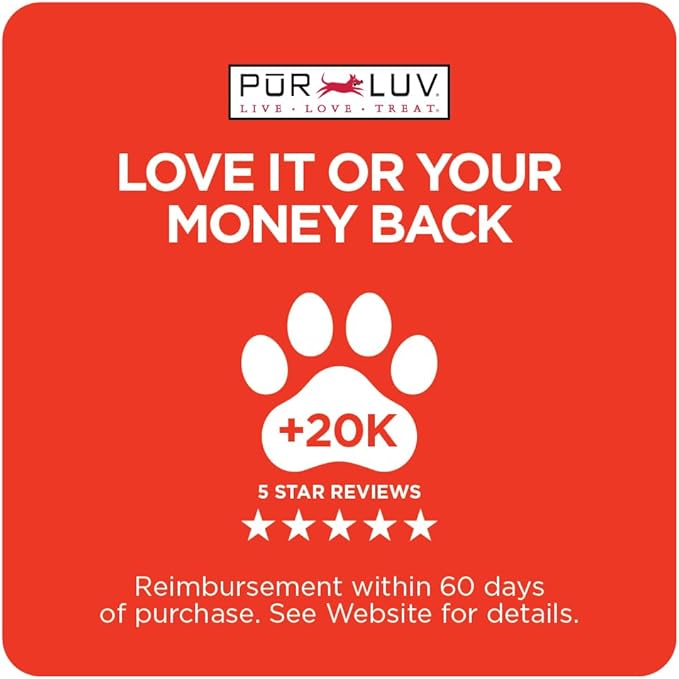 Pur Luv Chicken Jerky Dog Treats, Made with 100% Real Chicken Breast, 32 Ounces, Healthy, Easily Digestible, Long-Lasting, High Protein, Satisfies Dog's Urge to Chew
