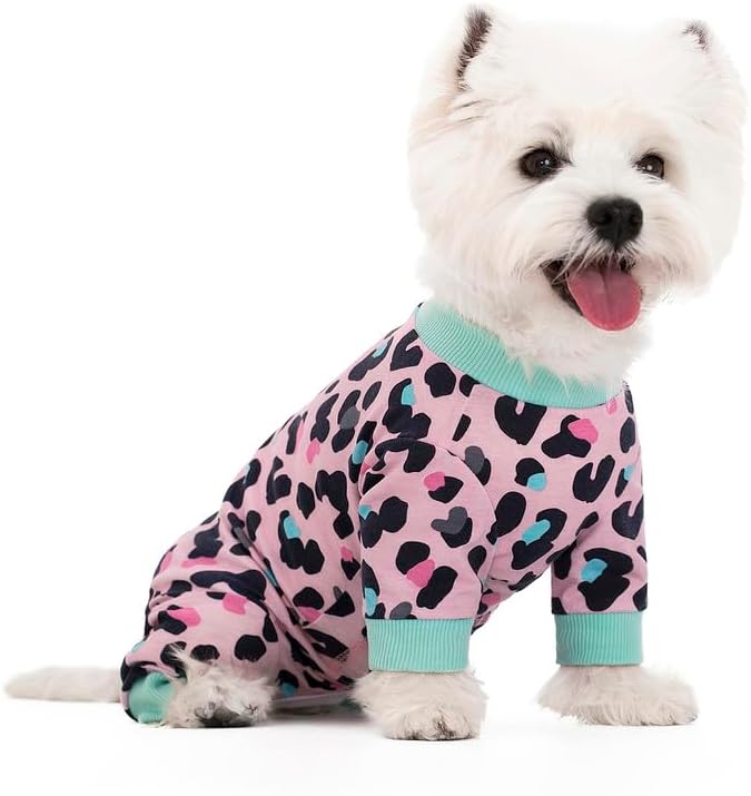 Dog Surgery Recovery Suit, Dog Onesie for Surgery Female Male Dogs, Dogs Pajamas Long Sleeve, Small Dogs Onesie, Abdominal Wound Bandages Surgical Suit, Cat Recovery Suit for Shedding Skin Disease