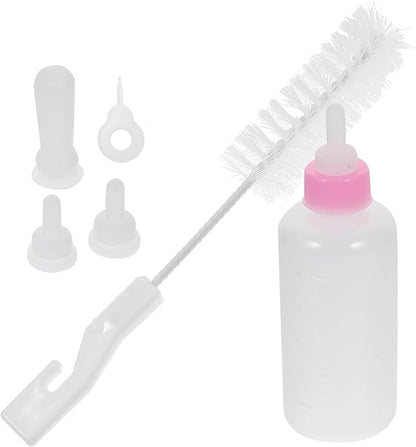 Dog Cat Nursing Bottles Kit Silicone Milk Bottle for Puppy Newborn Pet Feeding