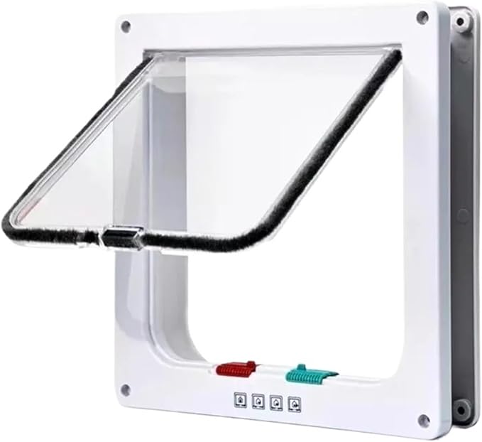pet Door, Energy-Saving and Efficiency-Enhancing Pet Doors and Leak-Proof Dog Cages Improve Efficiency By Half(Black)