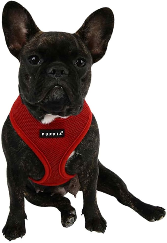 Puppia Soft Dog Harness, Wine, Large (PDCF-AC30-WN-L)