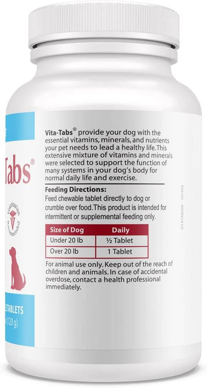 for Dogs Multivitamin & Mineral Supplement, Veterinarian Recommended Vitamin-Mineral Nutritional Support, Daily Chewable Tablets for Skin Coat Energy & Overall Wellness, 60 Chewable Tablets (4.2 oz)