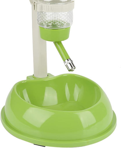 KIMISS Adjustable Dog Bowl Food Dispenser Drinking Bowl Feeder for Pets Cats Dogs Blue Professional Accessories for Use (Green)