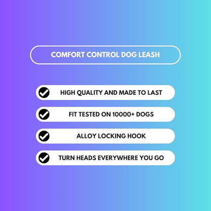 Spark Paws Premium Dog Leash & Poop Bag Set - Heavy-Duty Alloy Hook for Strong Pulling Breeds - Comfortable, Durable & Secure - 90s Retro