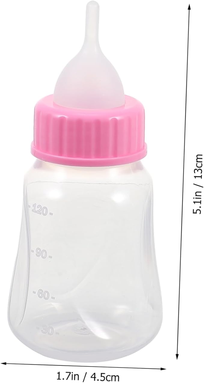 2PCS Kitten Milk Bottle Set Sturdy Cat Nursing Bottles Feeding Nipples for Kittens and Puppies for PET Feeding at Home