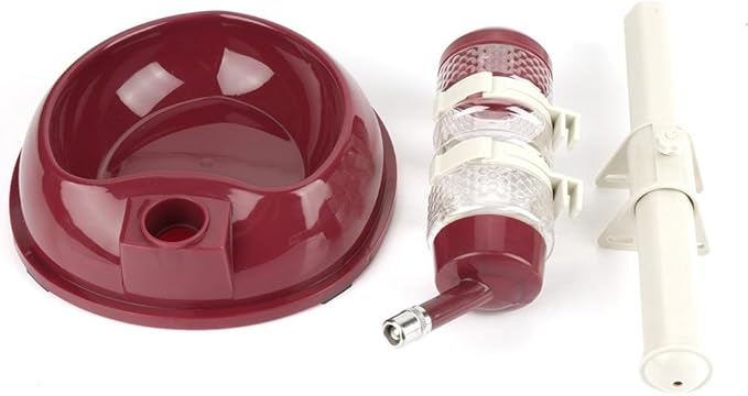 5 pack Dog Water Bottle Bowl,Automatically Feeding Water Height Adjustable Dispenser for Dog Cat(Brown)