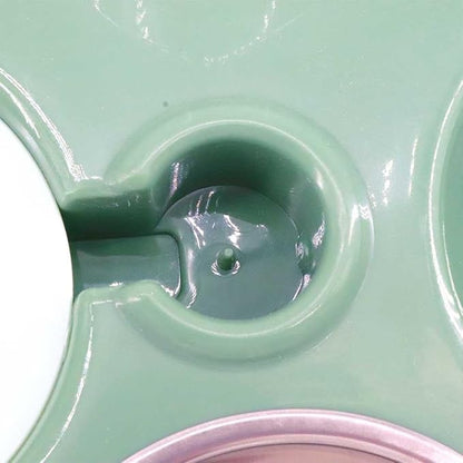 Dog Bowls Eco-Friendly Non-Skid Cat Bowls Pet Supplies Water Dispenser Dog Cage Accessory Pet Feeding Feeder Dog Supplies(Blue)