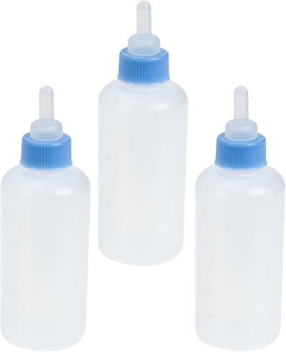 Abaodam 3Pcs Pet Nursing Feeders Cat Milk Bottles for Kittens and Puppies Leak Easy to Use Pet Feeding Supplies for Newborn
