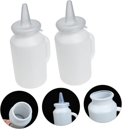 POPETPOP 2pcs Bottle Kitten Milk Feeder Puppy Milk Replacer Nipples for Pet Nursing Bottle