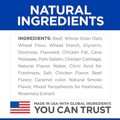 Hill's Natural Flexi-Stix Dog Treats, Beef Jerky, 7.1 oz. Bag
