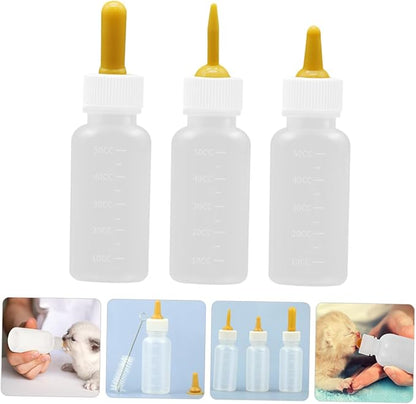 COLLBATH 3pcs Pet Bottle Kit Cat Accessories for Indoor Cats Puppy Milk Replacer Bottle