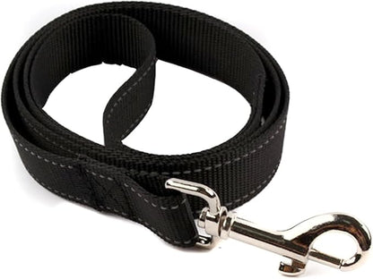 Oxford Cloth Dog Harness Leash Set for Large Medium Small Dogs Adjustable Reflective Harness for Dog(Black,-S)