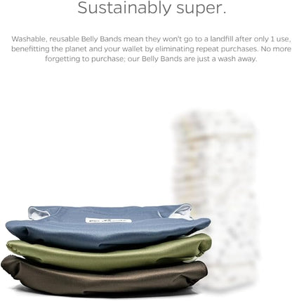 Pet Parents® Washable Belly Bands for Male Dogs (3pack) + Extendrs® of Durable Dog Diapers Male, Premium Male Dog Diapers & Dog Wraps (Large, Koda)