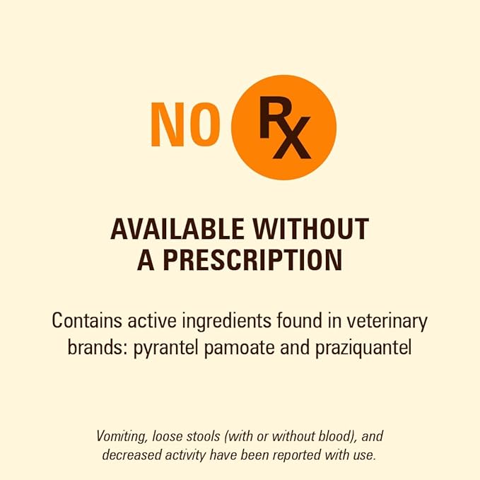 WORM X PLUS 7 Way DeWormer for Large Dogs Over 25 lbs (6 Count) + ADVECTA Flea and Tick Prevention for XL Dogs Over 55 lbs (2 Count) Bundle