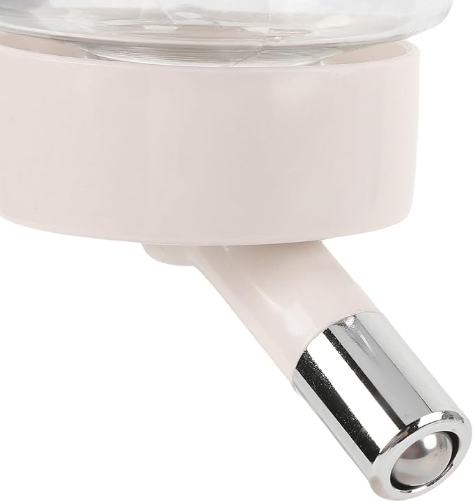 Zopsc Pet Adjustable Height Standing Water Dispenser for Puppies, Smart Feeder for Dogs and Cats, Easy to Clean Bowl for Healthy Pets (Creamy White)