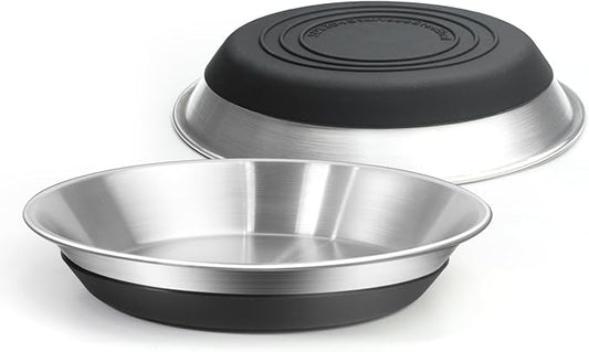 2 Packs Premium Stainless Steel Dog Bowls - Non-Slip, 2.5 Cups Capacity, Durable and Safe for Your Beloved Pet