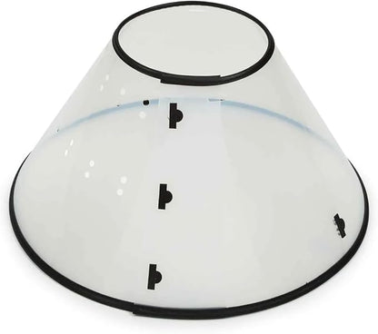 Elizabethan Dog and Cat Collars Recovery Vet Chewing Healthy Behavior Cone of Shame (Clear, Vet Set - All 5 Sizes)