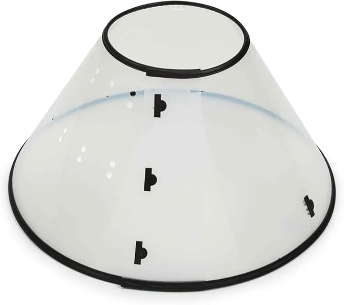 Elizabethan Dog and Cat Collars Recovery Vet Chewing Healthy Behavior Cone of Shame (Clear, Medium - Fits 8.5" to 14.5 ' Necks)