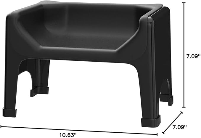 Fluff Trough Elevated Dog Bowl for Food Minimize Neck Strain | 5inch Tall Cat & Dog Feeding Stand | Vet Approved Non-Toxic Silicone Feeder Bowl | Raised Bowl for Medium & Small Dog/Pet with Flat Face
