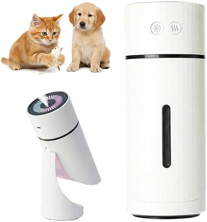 2.0 Dog Humidifier,Dog Humidifiers with Whisper-Quiet/90° Adjustable Mist, Desktop Rechargeable Moisturizing Spray,Creates a Safe,Moisturized Environment for Dogs/Families