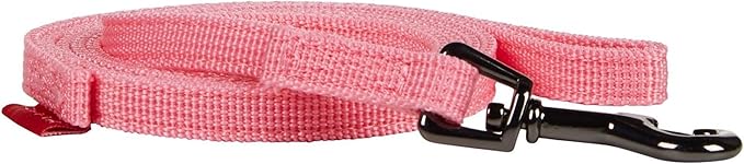 Puppia Two Tone Dog Lead Strong Durable Comfortable Grip Walking Training Leash for Small & Medium Dog, Pink, Small