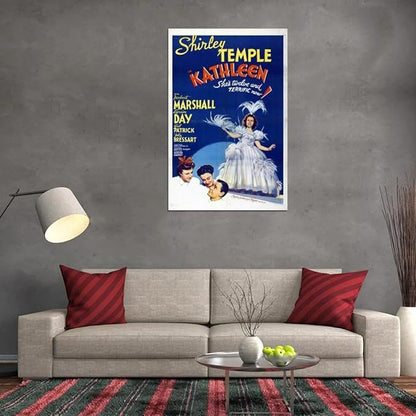 Black Empire Kathleen Movie Shirley Temple Herbert Marshall Laraine Day Gail Room Decor Wall Art Print 24x36 Poster