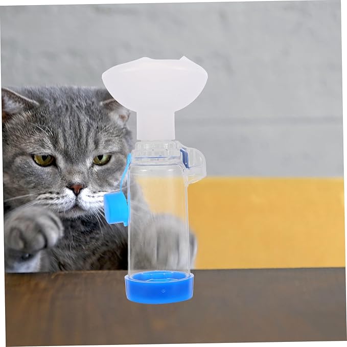 BESPORTBLE Pet Spacer Mask for Cats and Dogs Feline Chamber Breathing Indicator Medication for Respiratory Issues