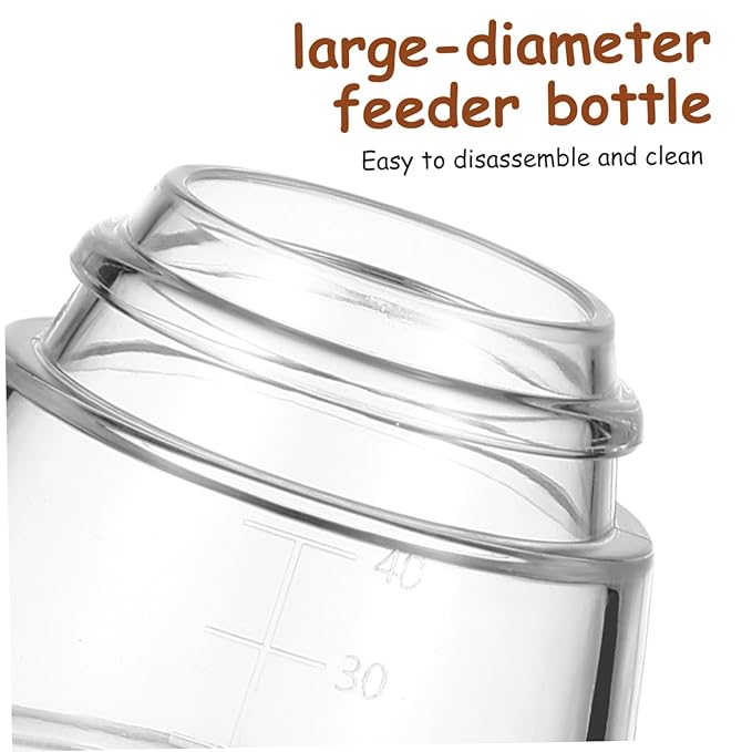 PET Nursing Bottle Set 6-Piece Puppy Milk Feeder Kitten Nursing Bottle with Replaceable Nipples for Newborn Pets Easy to Use Feeding Supplies