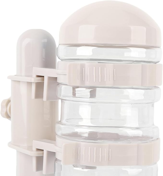 Pssopp Dog Standing Water Dispenser Feeder, Automatic Feeders Capacity Pet Standing Water Dispenser Feeder for Playful Pets Dog, 500ml Automatic Pet (Beige)