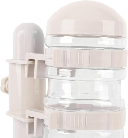 Pssopp Dog Standing Water Dispenser Feeder, Automatic Feeders Capacity Pet Standing Water Dispenser Feeder for Playful Pets Dog, 500ml Automatic Pet (Beige)