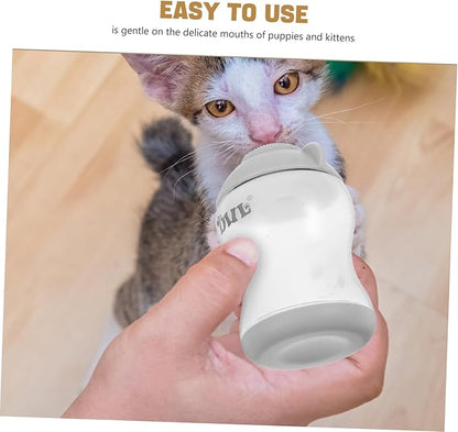 Balacoo 2PCS Pet Nursing Bottles Soft Milk Feeder for Kittens and Puppies Portable Heat Resistant Design for Newborn Pet Feeding Supplies
