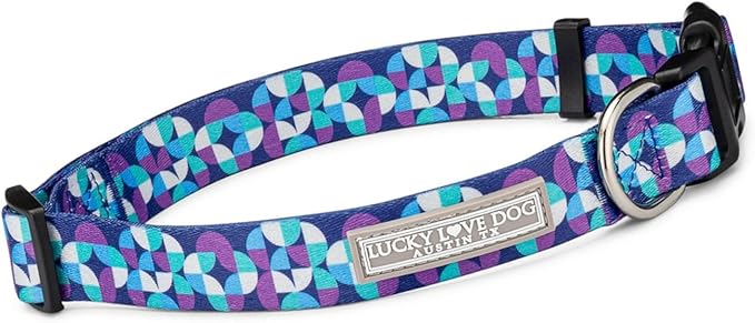 Lucky Love Dog - Adjustable Dog Collar with Easy Click Buckle for Large Dogs, Durable, & Comfortable for Male & Female Dogs, Pet Collar for Puppies & Adult Ones - Jasper, Large