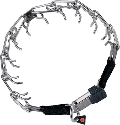 Herm Sprenger Stainless Steel Prong Dog Training Collar with Quick Release Buckle No-Pull Collar for Dogs (Stainless Steel, 20in x 3.2mm (Neck Size Up to 17in))