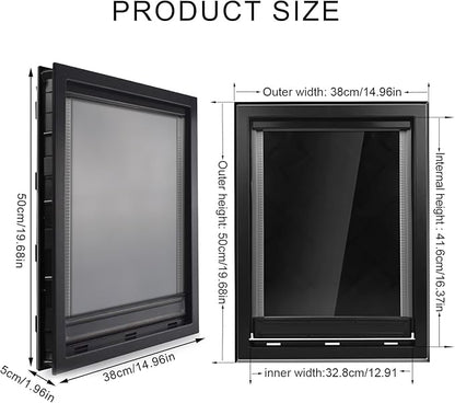 YOXIER Dog Door for Sliding Glass Door,Gates for Dogs Indoor with Door, Extreme Weather Doggy Door, Big Dog Door for Large and Extra Large Dogs Up, Dual Flap Insulated Dog Door 1 Set